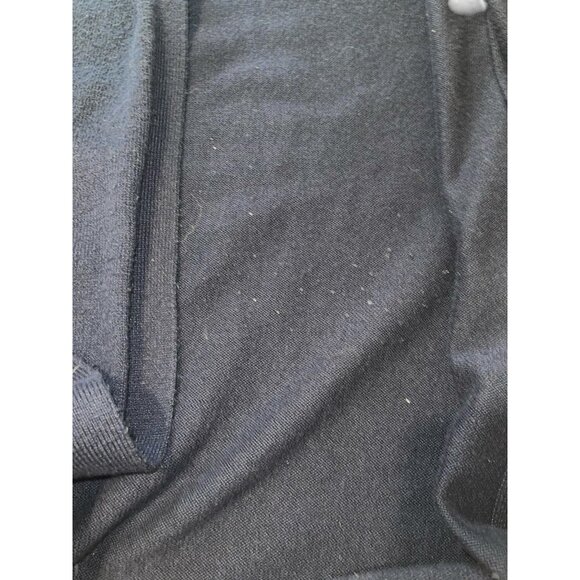 TALBOTS Women's Large Navy Blue Open Front Cardigan Sweater Long Length READ - Picture 13 of 14